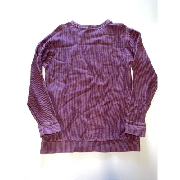 🤍Victoria's Secret PINK Ribbed Long Sleeve Top-Maroon-Size S A32 - Picture 6 of 6